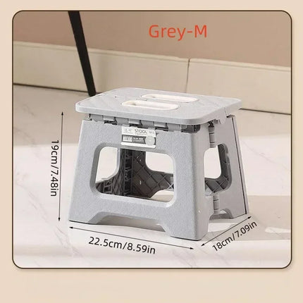 2024 New Adult Children Portable Folding Stool Thickened Plastic Saddle Chair For Outdoor Camping And Fishing