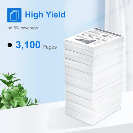 CF226A high-yield toner prints about 3,100 pages