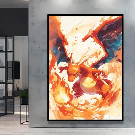 Stylish Pokemon Umbreon Decorative High Quality Canvas Painting Available in Multiple Sizes Suitable for Different Home Spaces