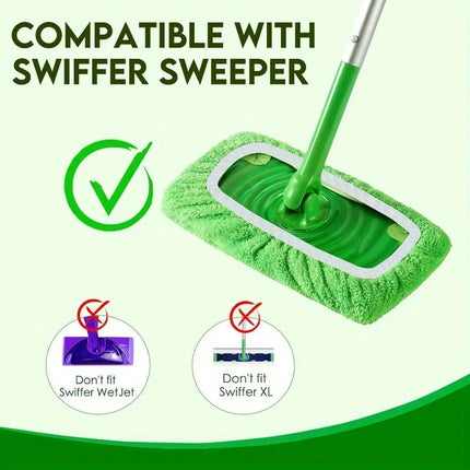 4 Reusable Mop Pads with High Water Absorption and Ultra-fine Fiber Cleaning Pads That Can Firmly Adhere To Most - product im