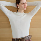 Half Neck-White / L