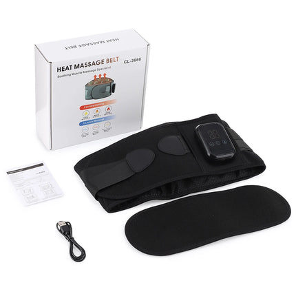 New Upgrade Electric Heating Waist Massager Support Belt Vibration Infrared Hot Compress Brace Belt Back Relax 3 Gear Adjustment