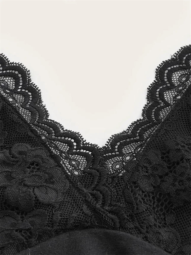 Lace V-neck Halter Top Women Summer Sexy Grunge Punk Goth Backless Ruched Crop Top Cami Top Streetwear - product image 2