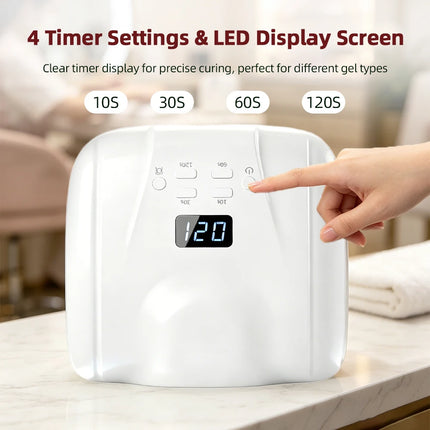 Dual-use UV LED Nail Dryer Smart Auto Sensor Nail Lamp Fast Curing Gel Drying Light Manicure Pedicure Lamp for Home Salon Tool
