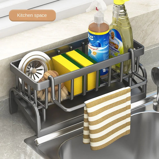 Kitchen Shelf Cleaning Cloth Storage Draining Rack Household Detergent Sponge Rack Water Sink Water Sink - product image 2