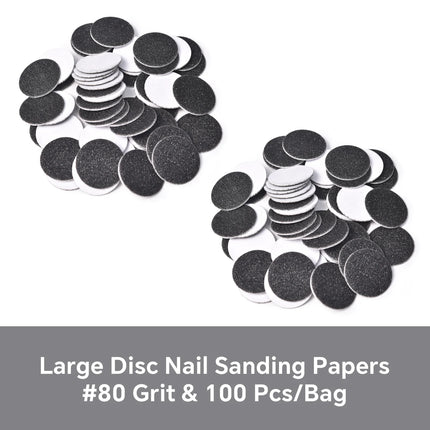 Dead Skin Replaceable Sanding Paper Set for Manicure Pedicure With Metal Disc Nail Drill Bit Calluses Removal Foot Care Tool Acc