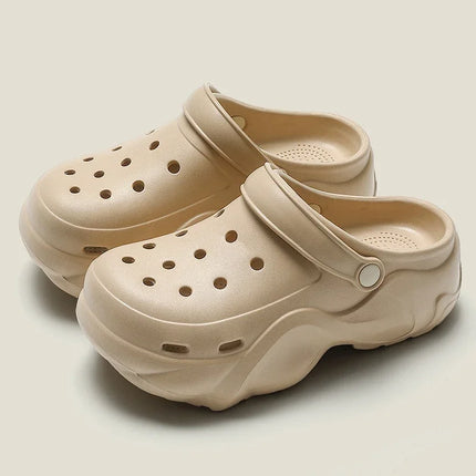 Women DIY Silver Butterfly-Knot Fashion Bow Decor Clogs Summer Sping Autumn Beach Sandals Cave Hole Garden Shoes Students Girls