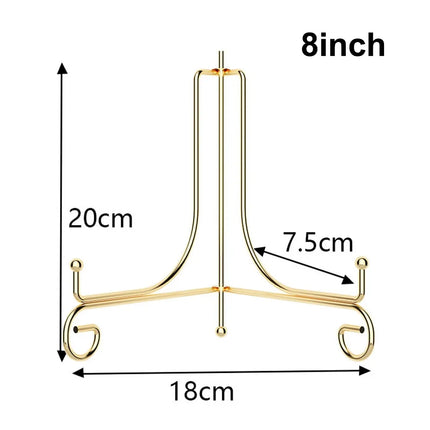 Iron Foldable Metal Plate Display Easel Stand Book Picture Frame Holder Kitchen Counter Home Decoration Storage Rack