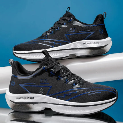 Marathon Men Sports Running Shoes Carbon Board Air Cushion Breathable Lightweight Women's Comfortable Athletic Nonskid Sneakers