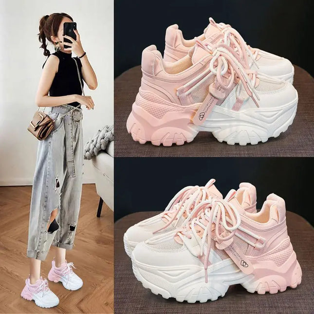 Women's Shoes Casual Shoes Spring Sneakers Platform Woman-shoes Tennis Female Fashion Thick Sole 2024 - product image 2