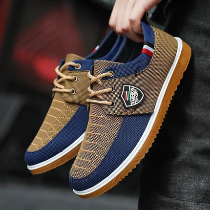 Best Selling Men's casual shoes Vulcanized Work loafers Mesh Lightweight Man sports shoes Canvas Shoes for Men