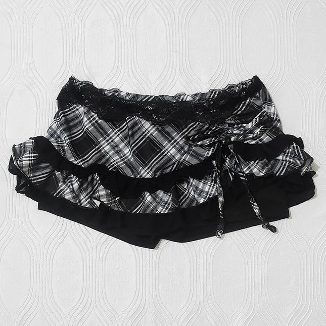 Sommerlicher Damen Y2K-Halbrock, figurbetont und sexy, Minikrock, Hip-Hop-Punk-Streetwear