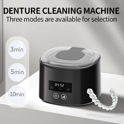 50KHZ USB Rechargeable Ultrasonic Braces Cleaning Machine Multi-Function for Invisible Retainer Denture And Jewelry Care