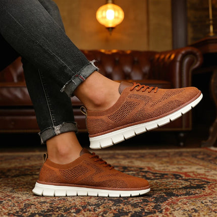 Outdoor Men Causal Sneakers Lightweight Breathable Mesh Soft Sold Walking Shoes Comfortable Shock-absorbing Trendy Shoes for Men