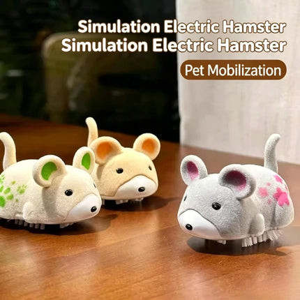 Interactive Cat Toy Electric Cat Toy Mouse Interactive Electric Hamster Cat Toy Self-Moving Obstacles Avoid WE15SF12WE 1
