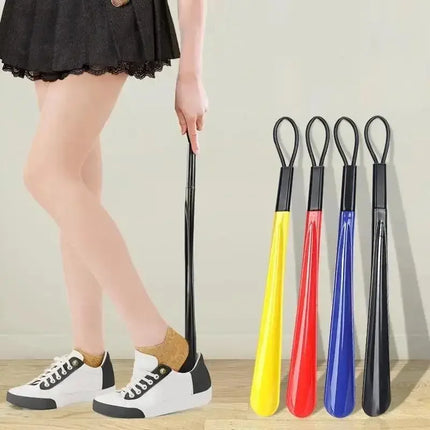 1pc Extra Long Flexible Plastic Shoe Horns Do Not Require Bending Durable Shoe Spoons For Pregnant Women Wearing - product im