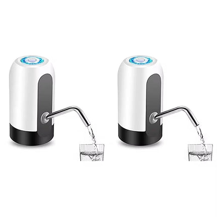 1pcWhite/Black Water Bottle Pump USB Charging Auto Switch Drinking Dispenser Charging One Click Auto Switch Drink Pump Dispenser