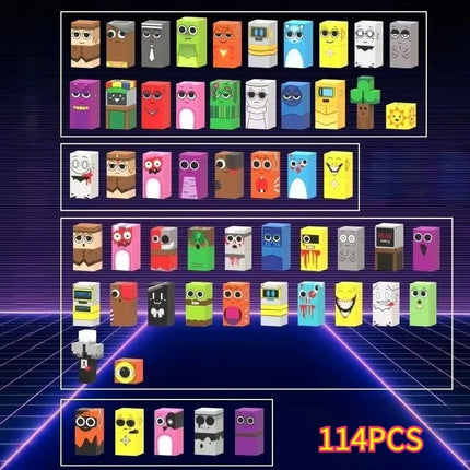 DIY Sprunki Magnetic Building Block Toys Cube Box DIY Model Building Blocks Sensory Puzzle Blocks Toy Gifts
