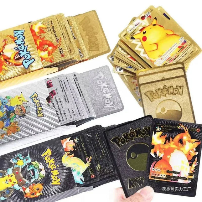 Spanien Pockennarbig 55 Pokemon Tischspielkarten Goldfolienkarte Silberfolie Schwarzfolie Mehrsprachig. Pokemon Karte Anime