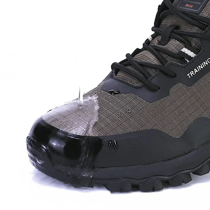 Baasploa Men Non-Slip Sneakers Wear-Resistant Hiking Shoes Men Anti Splash Water Outdoor Sneakers Male Comfort Walking Shoes