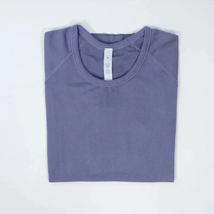 Lemon Women Swiftly Tech 2.0 Yoga  Sports Short Sleeve T-shirt Gym Running Fitness Seamless Short Sleeve Shirt Sportswear Top