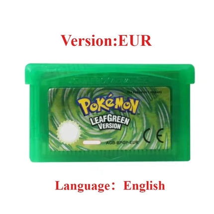GBA Game Pokemon Series 32 Bit Video Game Cartridge Console Card Pokemon Emerald Ruby FireRed LeafGreen Sapphire Multi-language