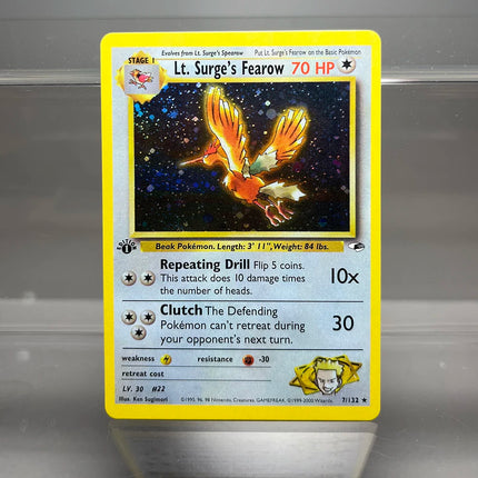 PKM Cards 1st Edition Gym Challenge 1996 Base Set Single Foil Cards Mewtwo Gengar Raichu Game Collection Cards PTCG Proxy Cards