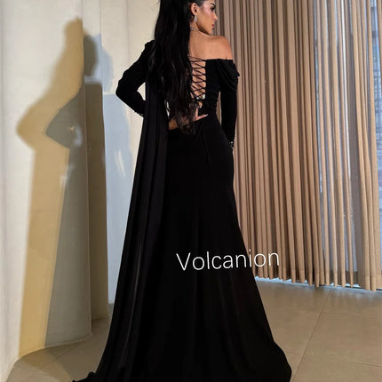 Customized Elegant Jersey Draped Sequined Straight Off-the-shoulder Midi Dresses Bespoke Occasion High Quality