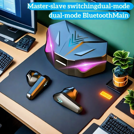 X15 TWS Wireless Bluetooth Headset LED Display Gamer Earbuds with Mic Wireless Headphones Noise Cancelling - product image fr