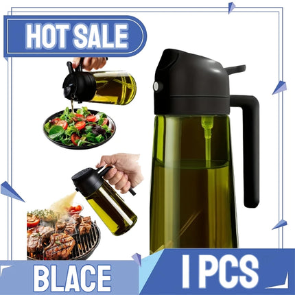 2in1 Kitchen Spray Oil Dispenser Oil Sprayer Polisher Or Only Brush Spray for Air Fryer Salad Grilling Roasting Cooking Kitchen