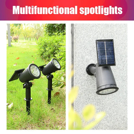 9/4 LED Solar LED Light Spotlights Outdoor IP65 Waterproof Lights Brightness Adjustable for Garden Backyard Driveway Patio Decor