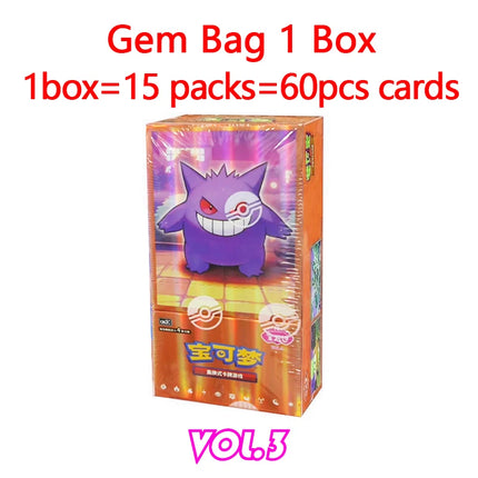 Original Pokemon Game Pack Cards Gem Pack Vol.1 Vol.2 Scarlet and Violet Trading PTCG Bag Box Deck Ibrahimovic Pikachu Card Gift