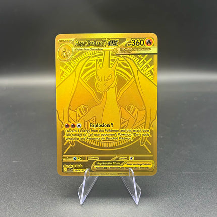 Team Rocket's Mewtwo Ex 281/217 SIR DIY Proxy Anime PTCG Collection Card TCG Ascended Heroes Mega Charizard Completionist Gift
