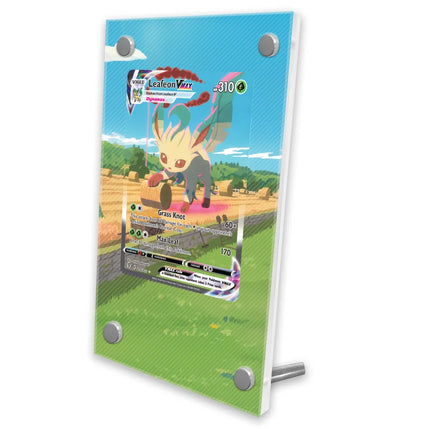 Pokemon Display Cards PTCG Reshiram Zekrom Charizard Espeon Latias SV11 151 Anime Game Expand Art Gifts Acrylic Protective Case