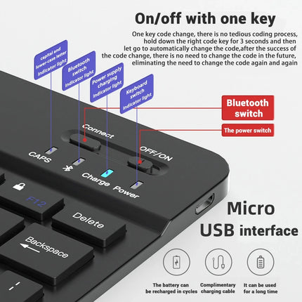 Keyboard and Mouse Set Bluetooth Keyboard+Bluetooth/2.4G Wireless Mouse RGB Backlit Keyboard Mouse Combo - product image from