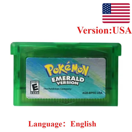 GBA Game Pokemon Series 32 Bit Video Game Cartridge Console Card Pokemon Emerald Ruby FireRed LeafGreen Sapphire Multi-language