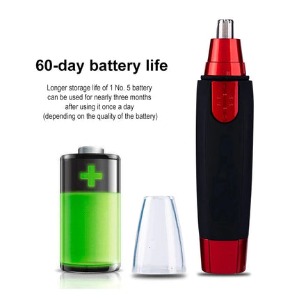 Battery-Powered 3-in-1 Grooming Trimmer – For Nose, Eyebrow & Ear Hair, Versatile All-in-One Tool
