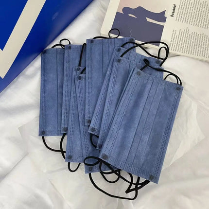 200Pcs 4-Layer Protective Disposable Masks - Breathable and Comfortable, Adjustable Ear Loops and Snugly Fitting Nose Pads, Perfect for Outdoor Activities, Home, Commuting, Office, School, Unisex and High Aesthetic App