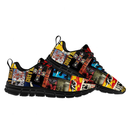 Guns N Roses Heavy Metal Rock Band Sports Shoes Mens Womens Teenager Breathable Sneakers Custom High Quality Couple Shoes