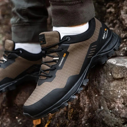 Baasploa Men Non-Slip Sneakers Wear-Resistant Hiking Shoes Men Anti Splash Water Outdoor Sneakers Male Comfort Walking Shoes