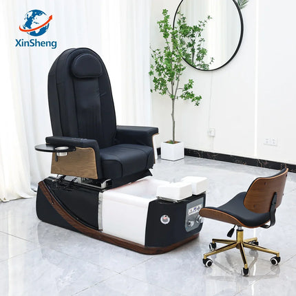 XinSheng Pedicure Chair Salon Chairs SPA Furniture Back Massage Chair Pedicure Stool Nail Sofa Couch Foot Bath Foot Soaking