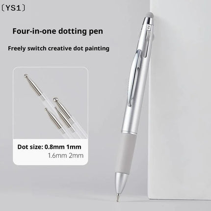 〔YS1〕4in1 Nail Dotting Pen Nail Art Dotting Tools In Ballpoint Pen Design Nail Art Tip Dot Paint