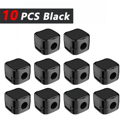 iLMH Non-magnetic Strong Cable Clips Adjustable Cord Holder, Adhesive Under Desk Mgmt Organizer, Home Office Car Wall Desktop