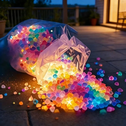 10000Pcs Luminous Stones Fish Tank Aquarium Ornament Glow In The Dark Pebbles Outdoor Yard Lawn Path Walkways Decorations