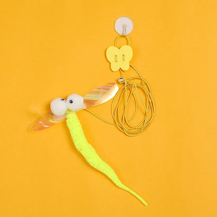 New Cat Hanging Cat Toy Hanging Door Elastic Rope Cat Stick Feather Pet Supplies For Cats And Dogs