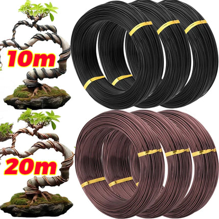 5/20M Bonsai Training Wire Set for Garden Plant Support Aluminum Wire DIY Bonsai Craft Climbing Vine Tree Shaping Gardening Tool