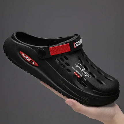 Men EVA Clogs Hollow Out Hole Sandals Adjustable Strap Non Slip Garden Work Shoes Waterproof - product view 4
