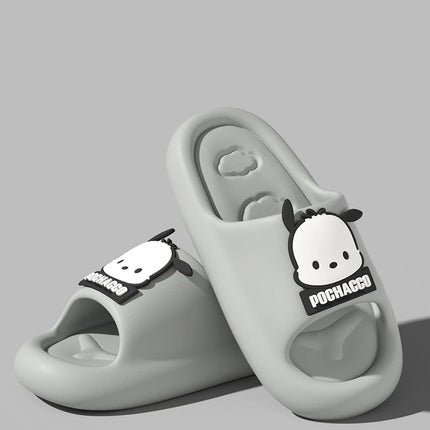 Sanrio Kuromi Cartoon Women's Cloud Slides, Breathable Non-Slip Indoor/Outdoor Slides with Cute Kawaii Design