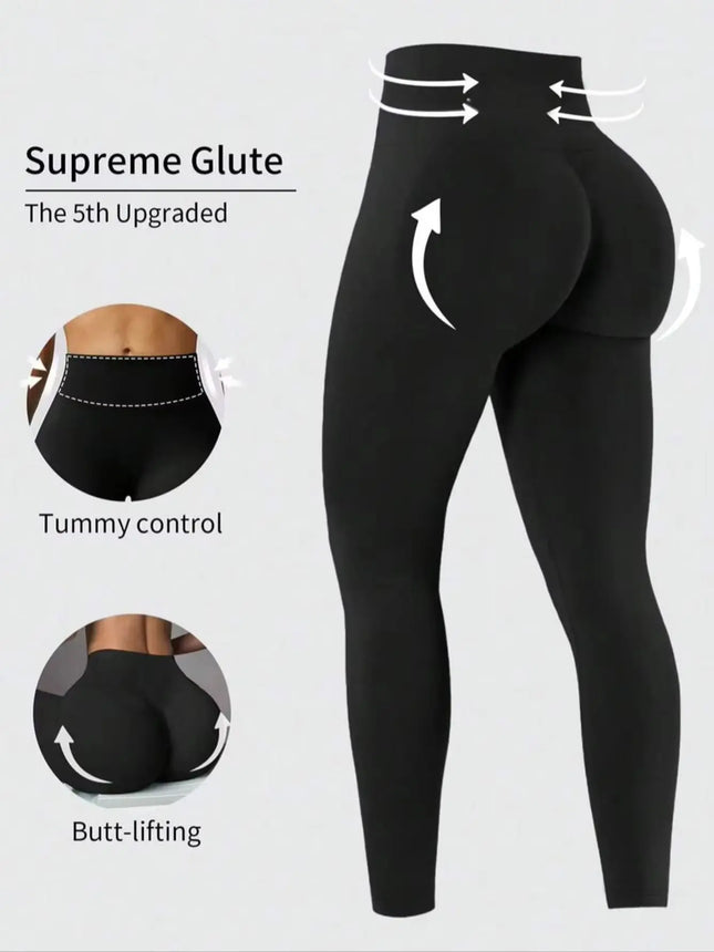 Womens Daily Athletic High Waist Skinny Leggings Tummy Control Hip Lifting Stretch Pants For Yoga - product image 7