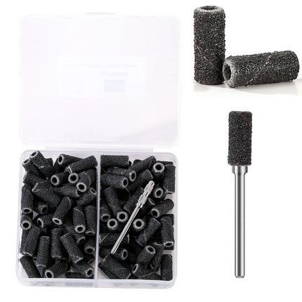 3mm 80pcs Mini Zebra Nail Sanding Bands Electric Machine Nail Drill Bits UV Gel Acrylic Polish Remover For Nails Accessory Tool
